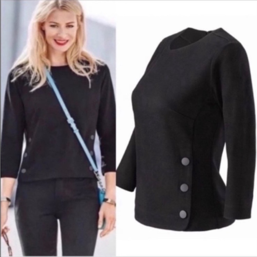 CAbi Utility Ponte Knit Top 3232